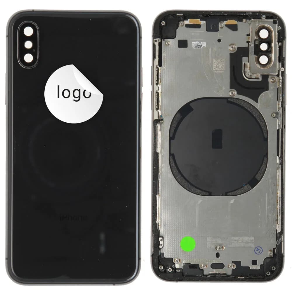 Back cover excl. small parts iPhone XS - Pulled A - Space Grey