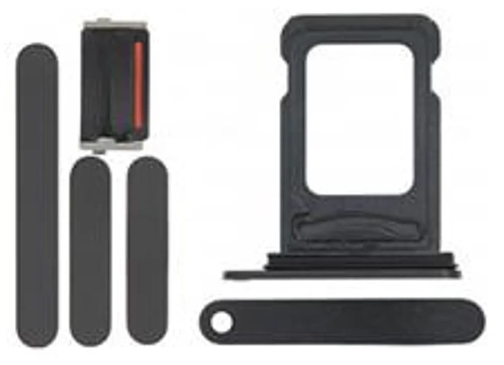 Keyset incl. SIM card tray iPhone 13 - Pulled - Black