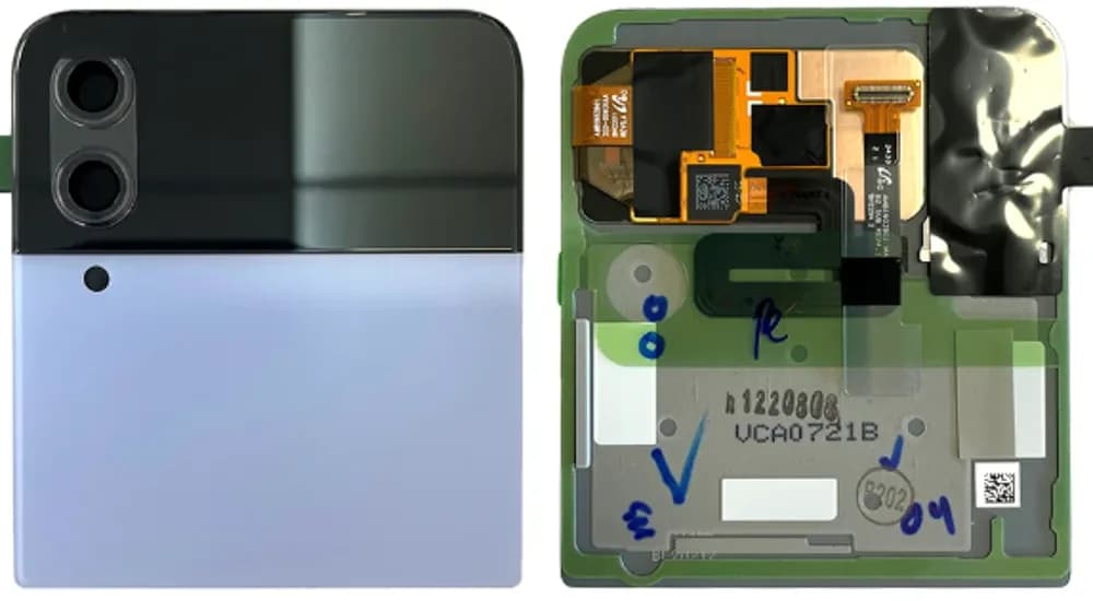 Outer display Samsung Galaxy Z Flip4 - Original - Blue