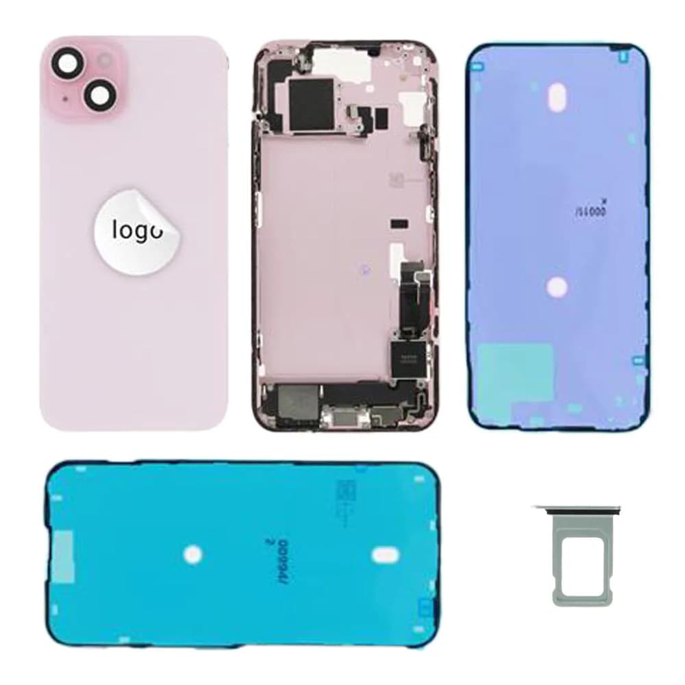 Rear cover incl. small parts iPhone 15 Plus - Pulled (grade A) - Pink