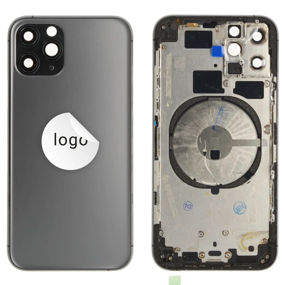 Rear cover excl. small parts iPhone 11 Pro - Pulled A - Space Grey