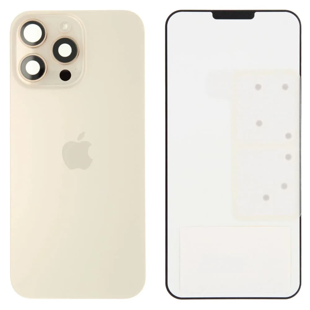 Back glass Apple iPhone 16 Pro Max - Original - Desert Titanium