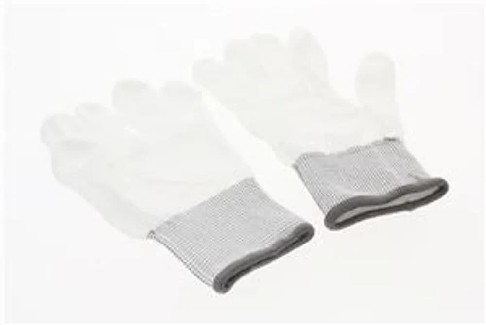 ESD Gloves with coated Fingertips (white), Size M