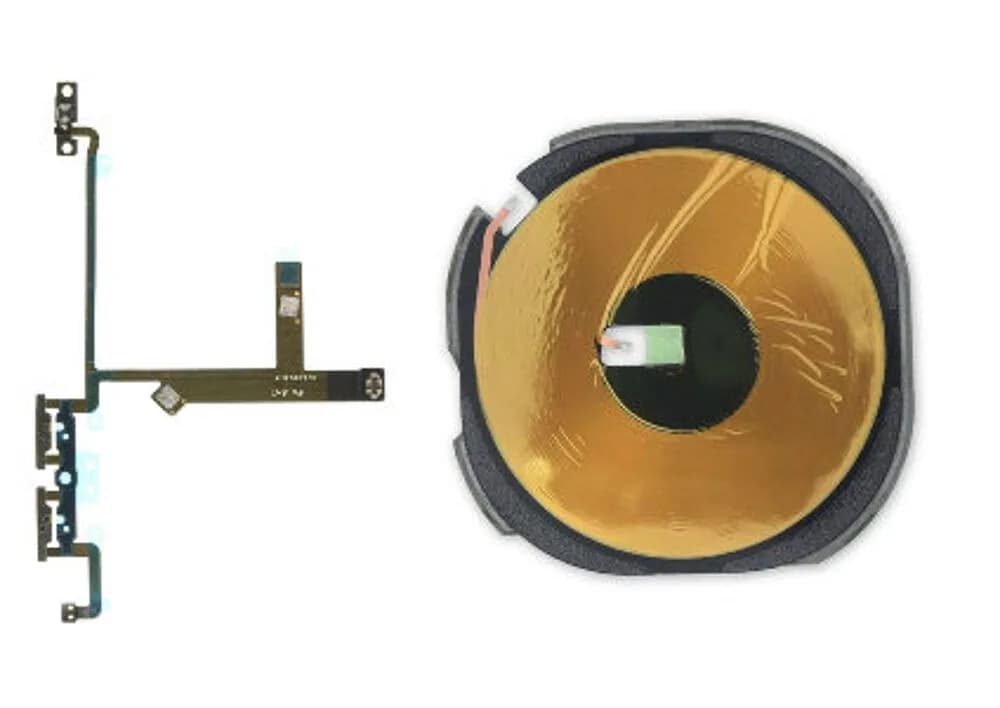 Wireless charging coil incl. volume button flex cable iPhone XS - Compatible