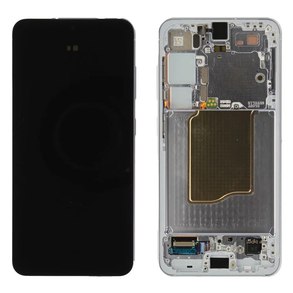 Display incl. pre-assembled frame Samsung Galaxy S25 - Original - Icy Blue