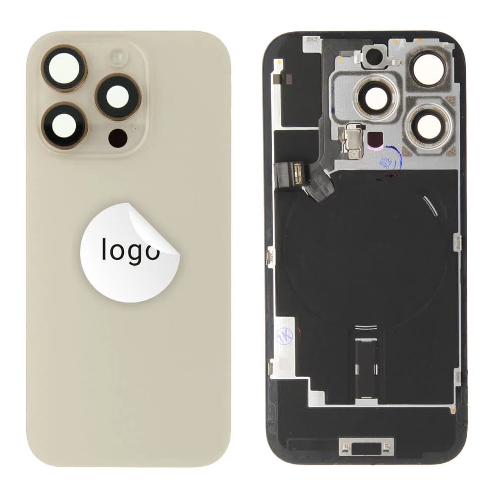 Back glass iPhone 16 Pro - Pulled A - Desert Titanium