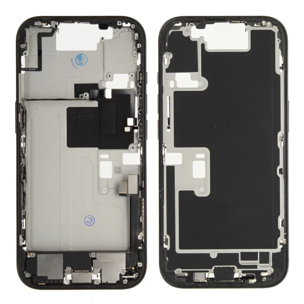 Middle frame incl. small parts iPhone 16 Pro - Pulled A - Black
