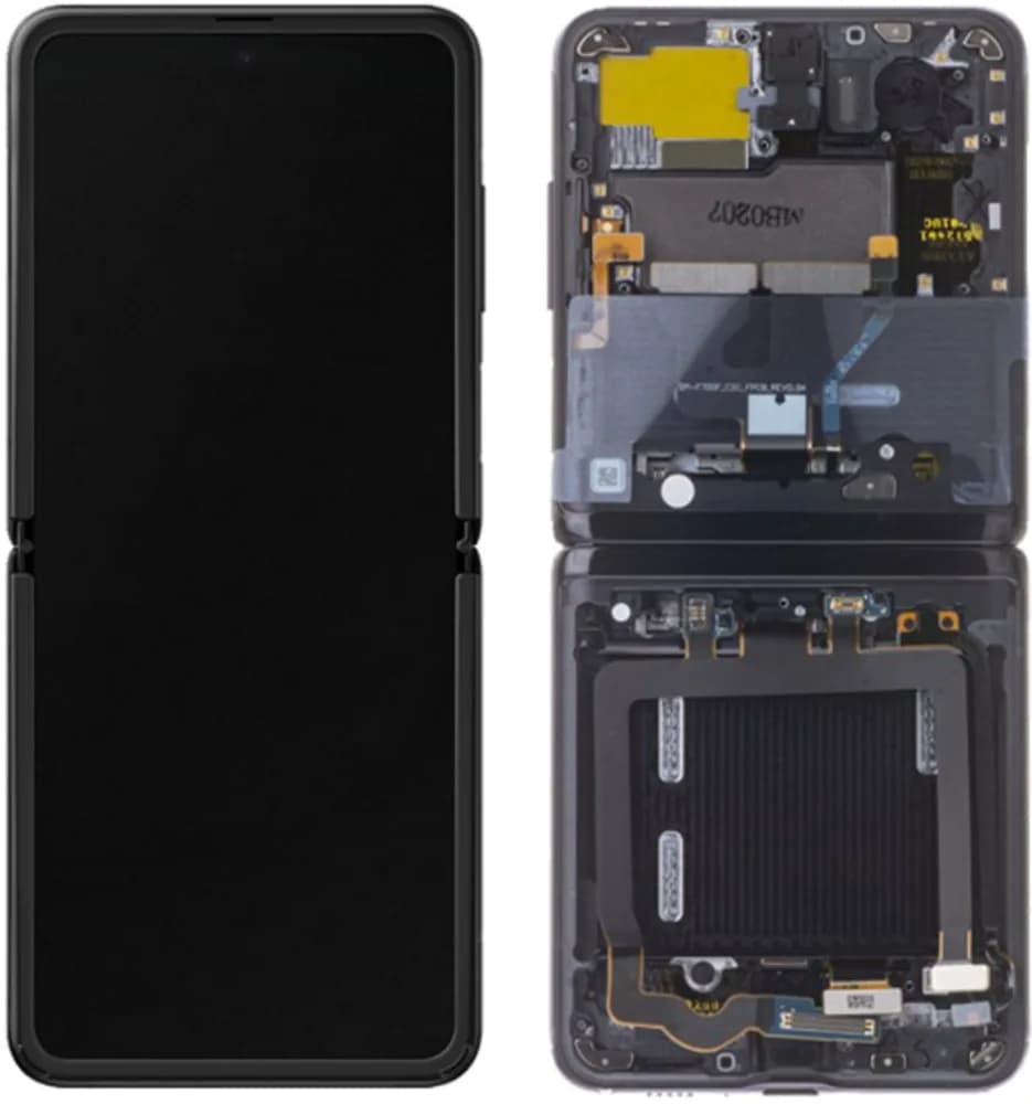 Display incl. camera Samsung Galaxy Z Flip - Original - Brown