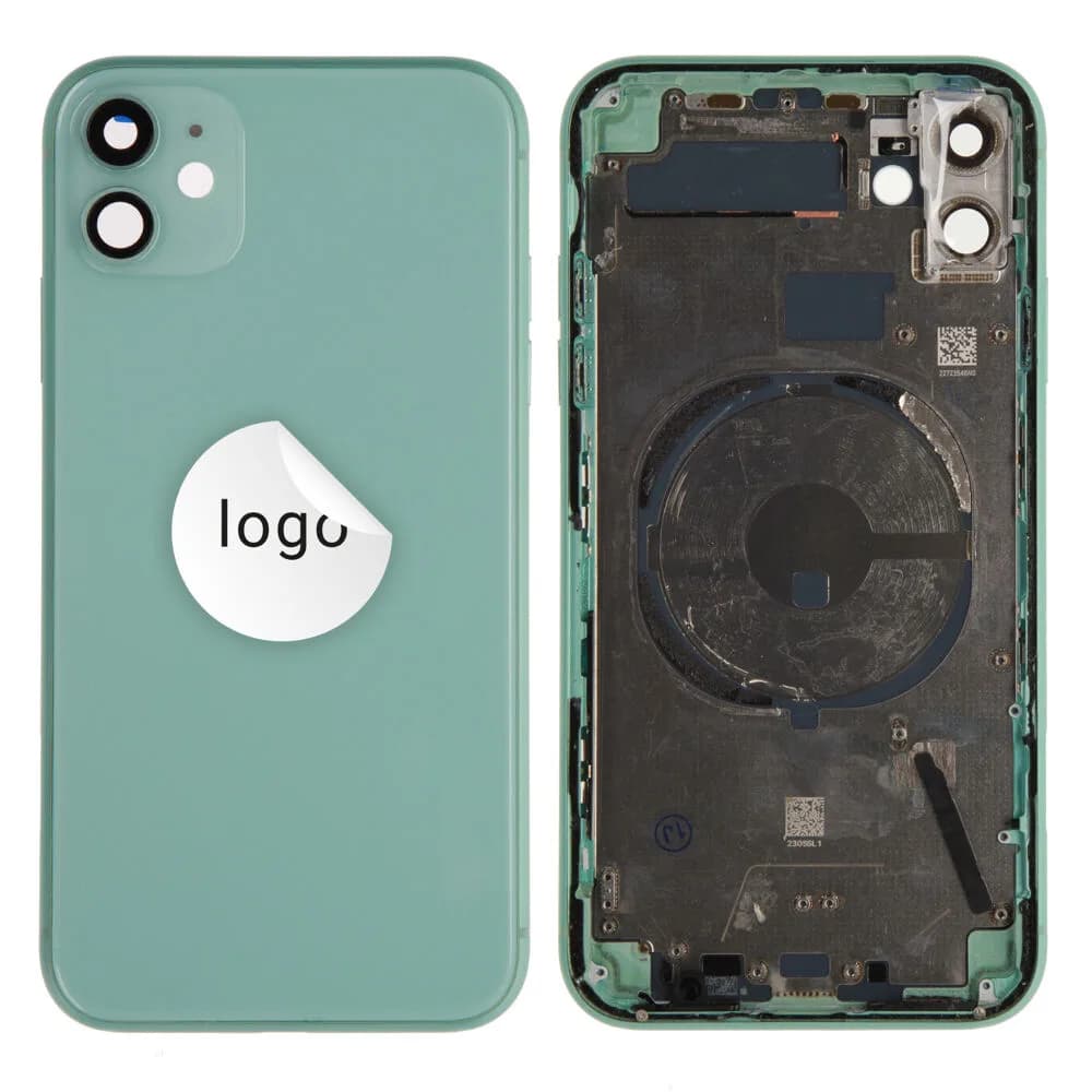 Rear cover excl. small parts iPhone 11 - Pulled A - Green