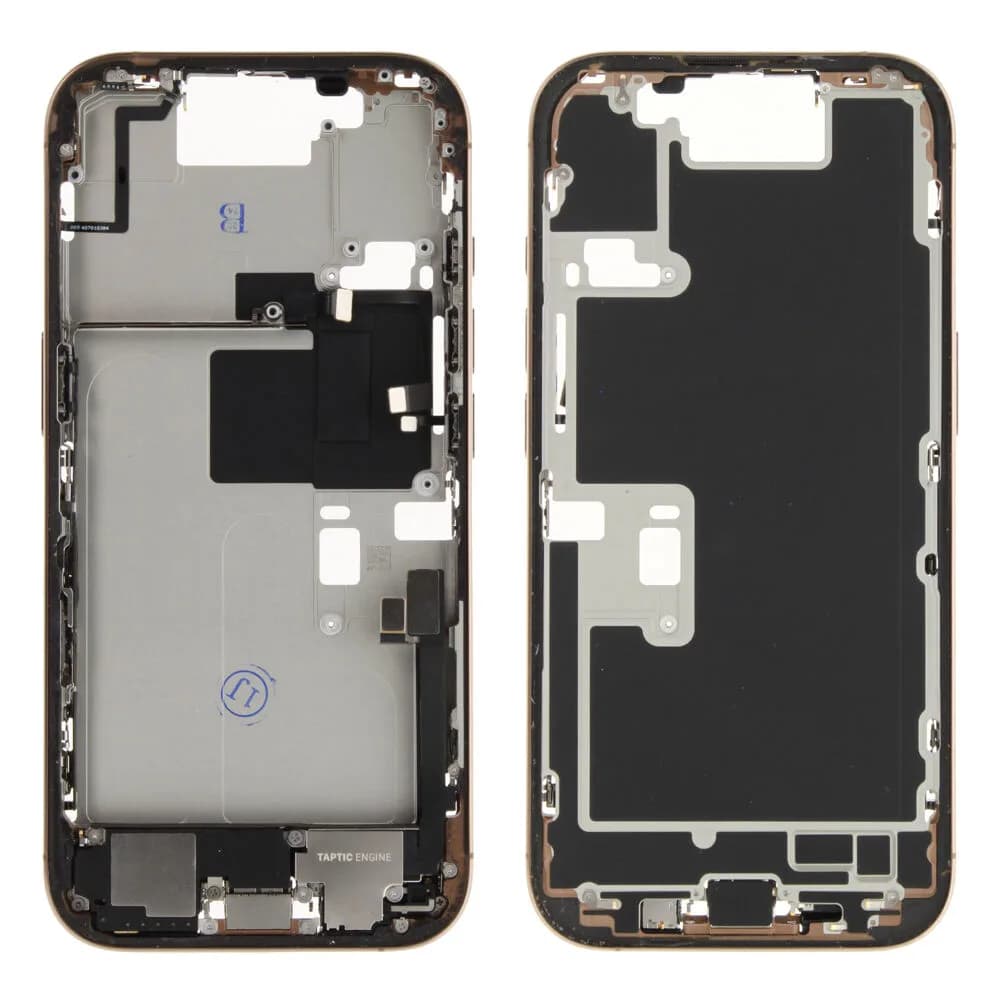 Middle frame incl. small parts iPhone 16 Pro - Pulled C - Desert Titanium