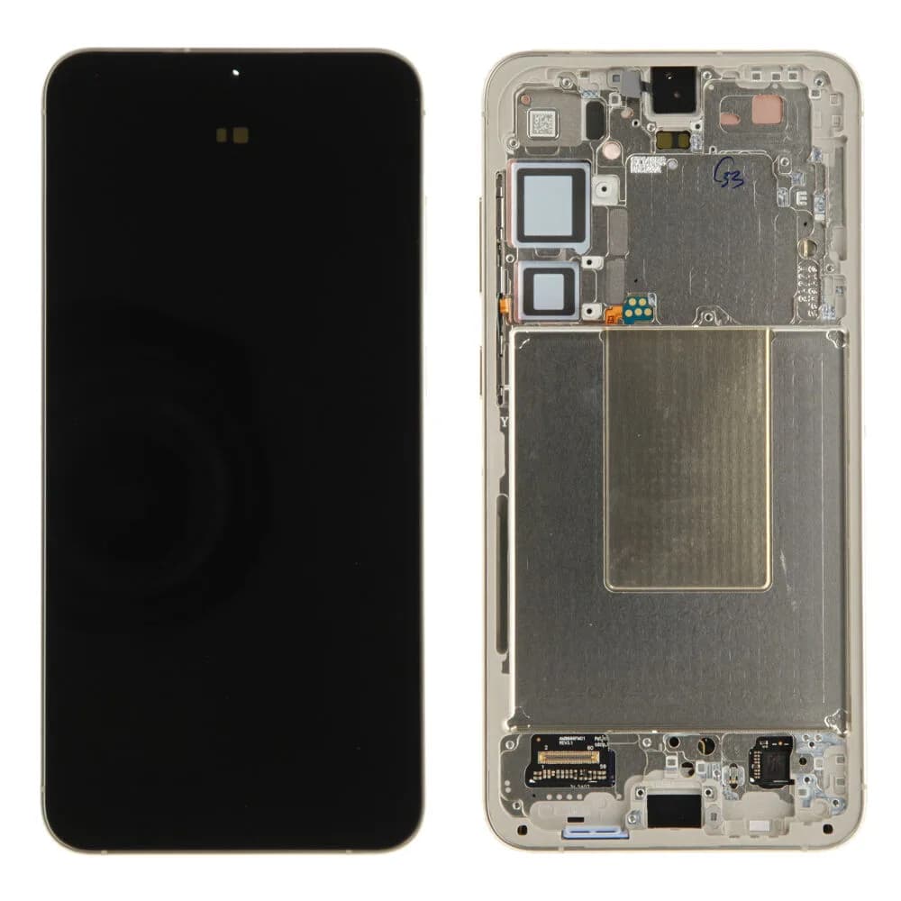 Display incl. pre-assembled frame Samsung Galaxy S24 Plus - Original - Amber Yellow