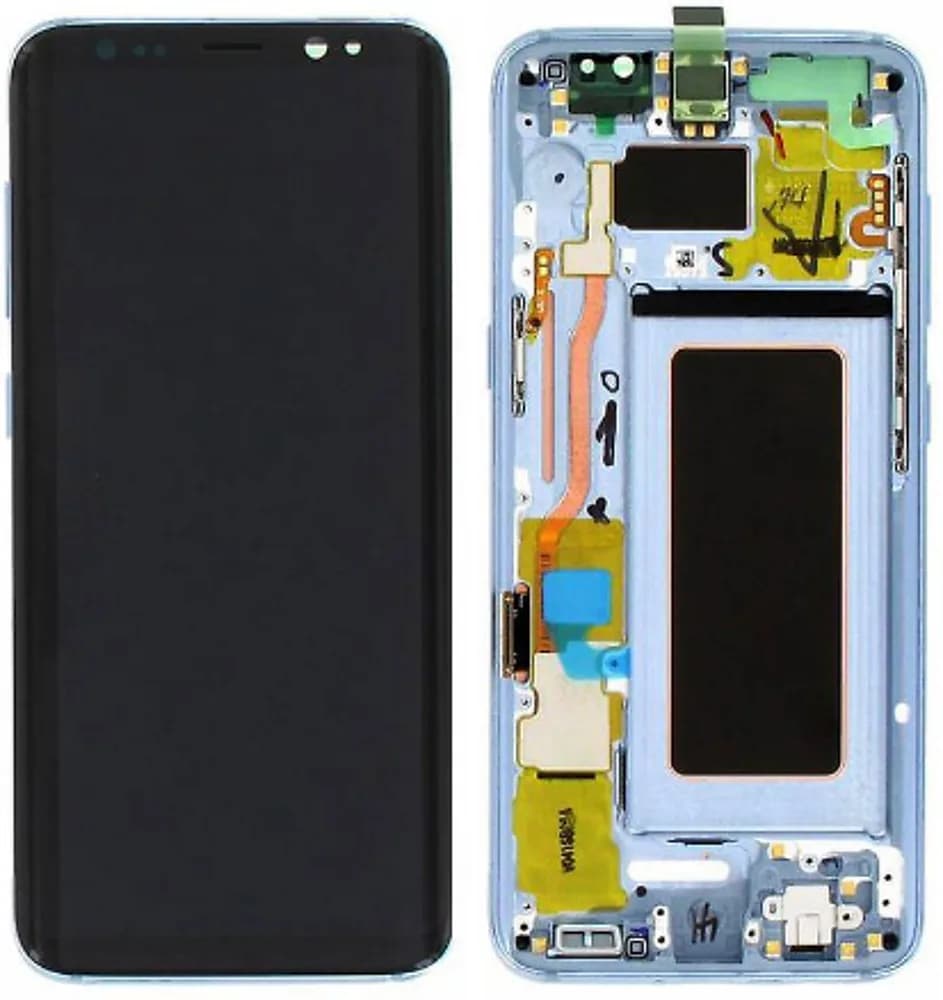 Display excl. adhesive Samsung Galaxy S8 - Original - Blue