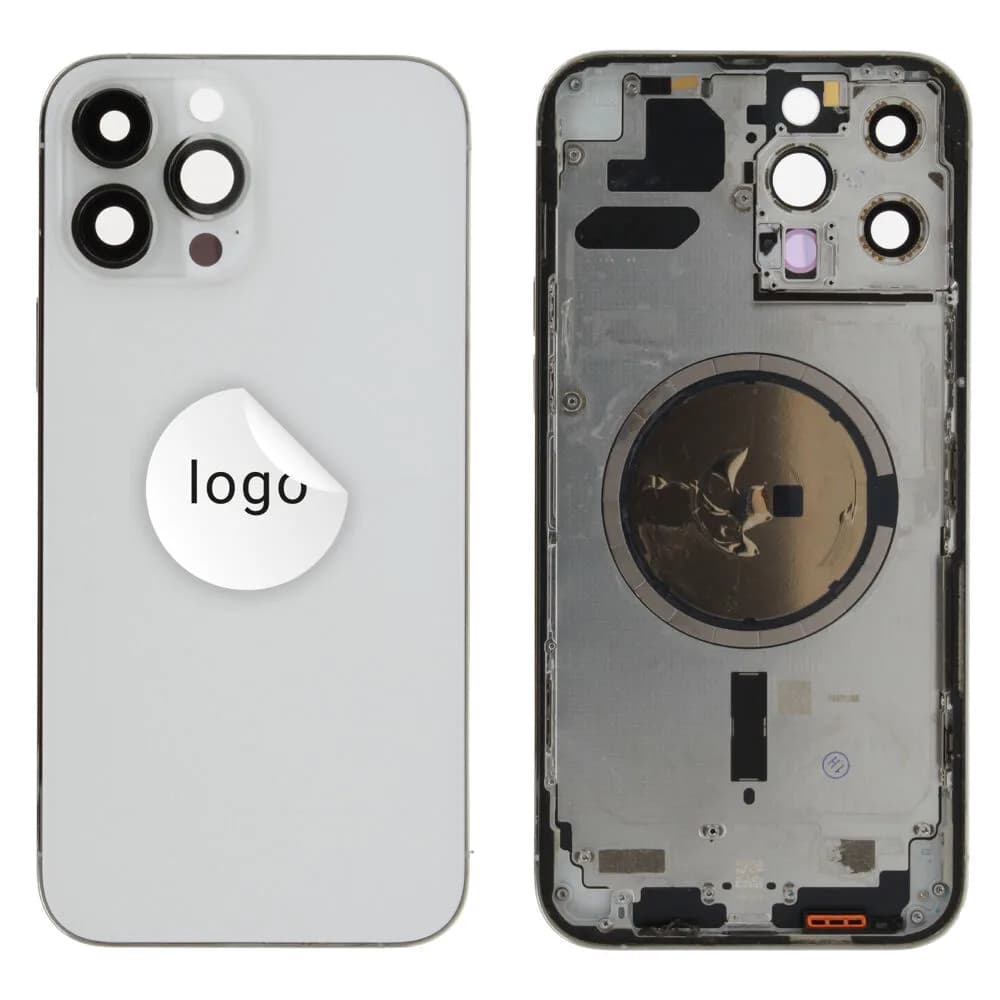 Rear cover excl. small parts iPhone 13 Pro Max - Pulled A - Silver