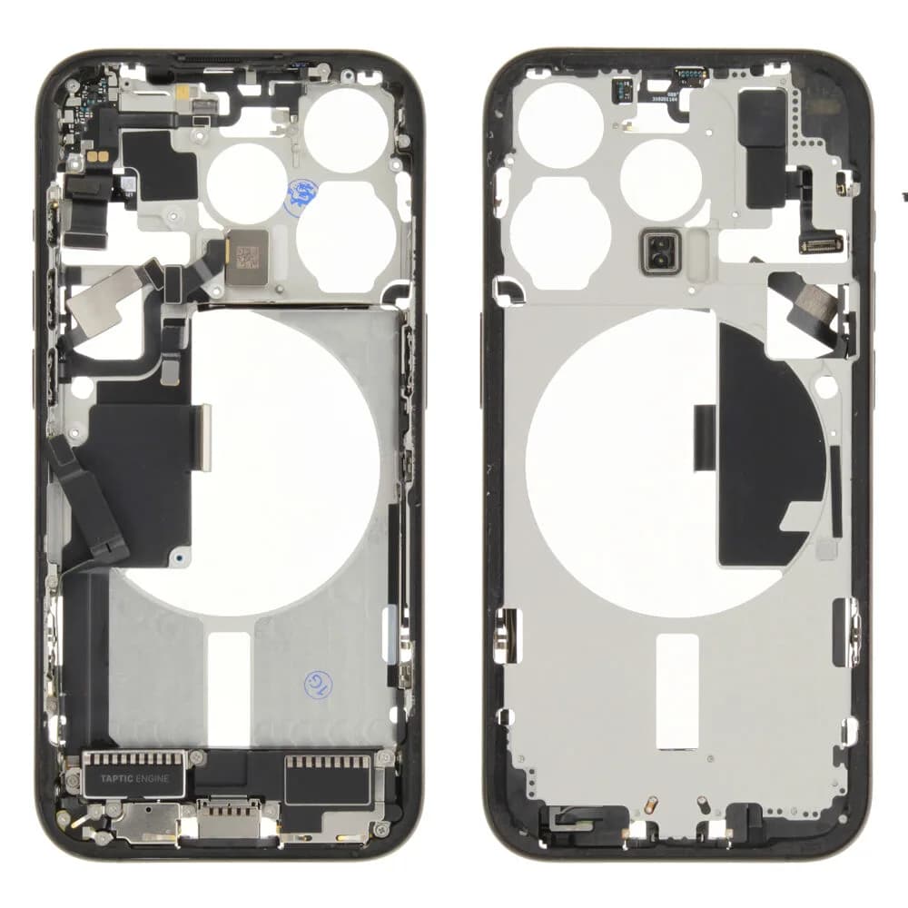 Middle frame incl. small parts iPhone 15 Pro - Pulled B - Black