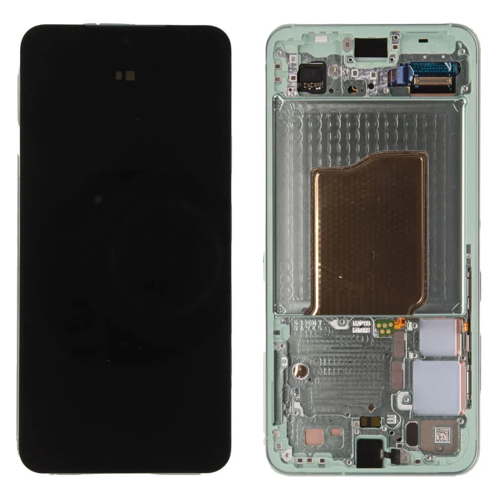 Display incl. pre-assembled frame Samsung Galaxy S25 - Original - Mint
