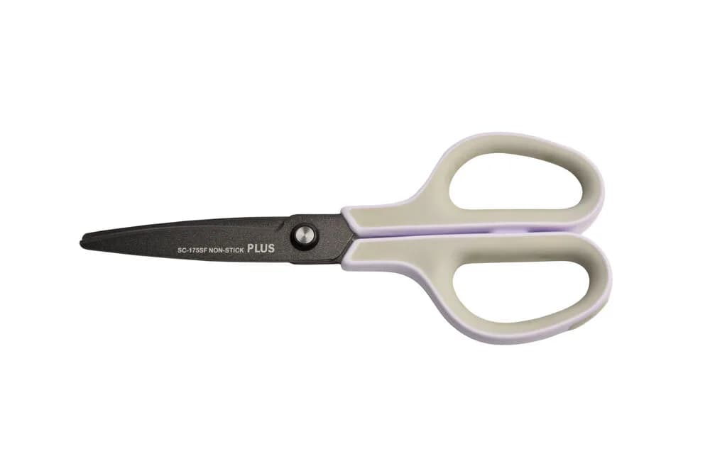 PLUS SC-175SF NON-STICK Scissor incl. holster Wihte/Grey
