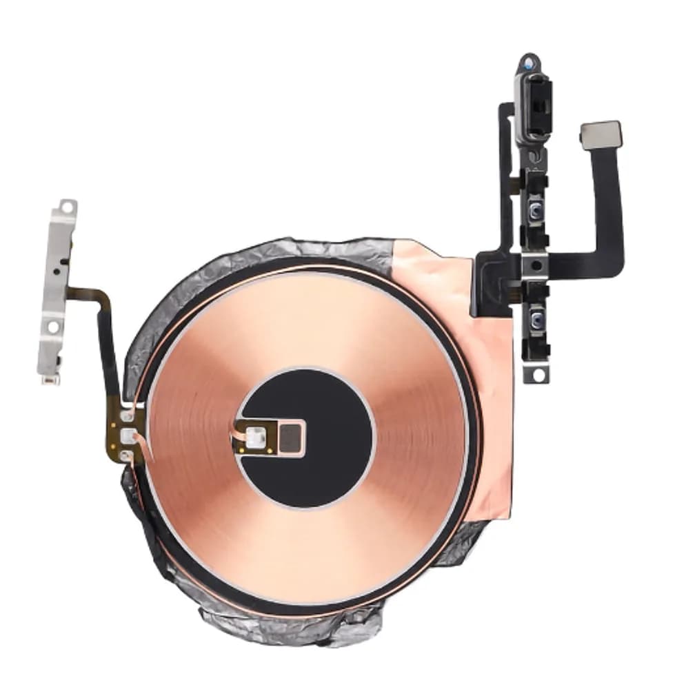 Wireless charging coil incl. volume button flex cable iPhone 12 mini - Compatible