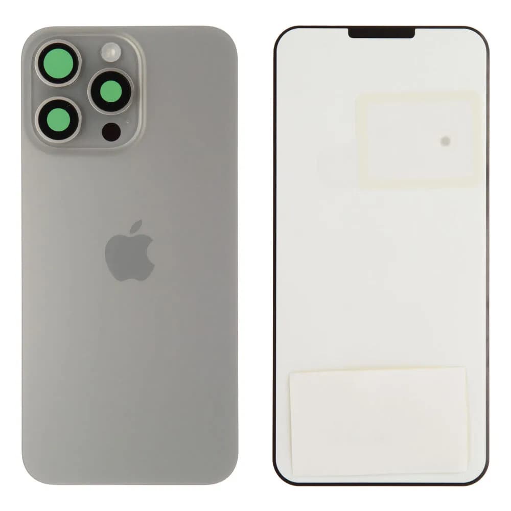 Back glass Apple iPhone 15 Pro Max - Original - Natural Titanium