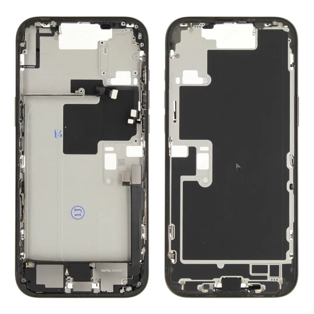 Middle frame incl. small parts iPhone 16 Pro Max - Pulled C - Black