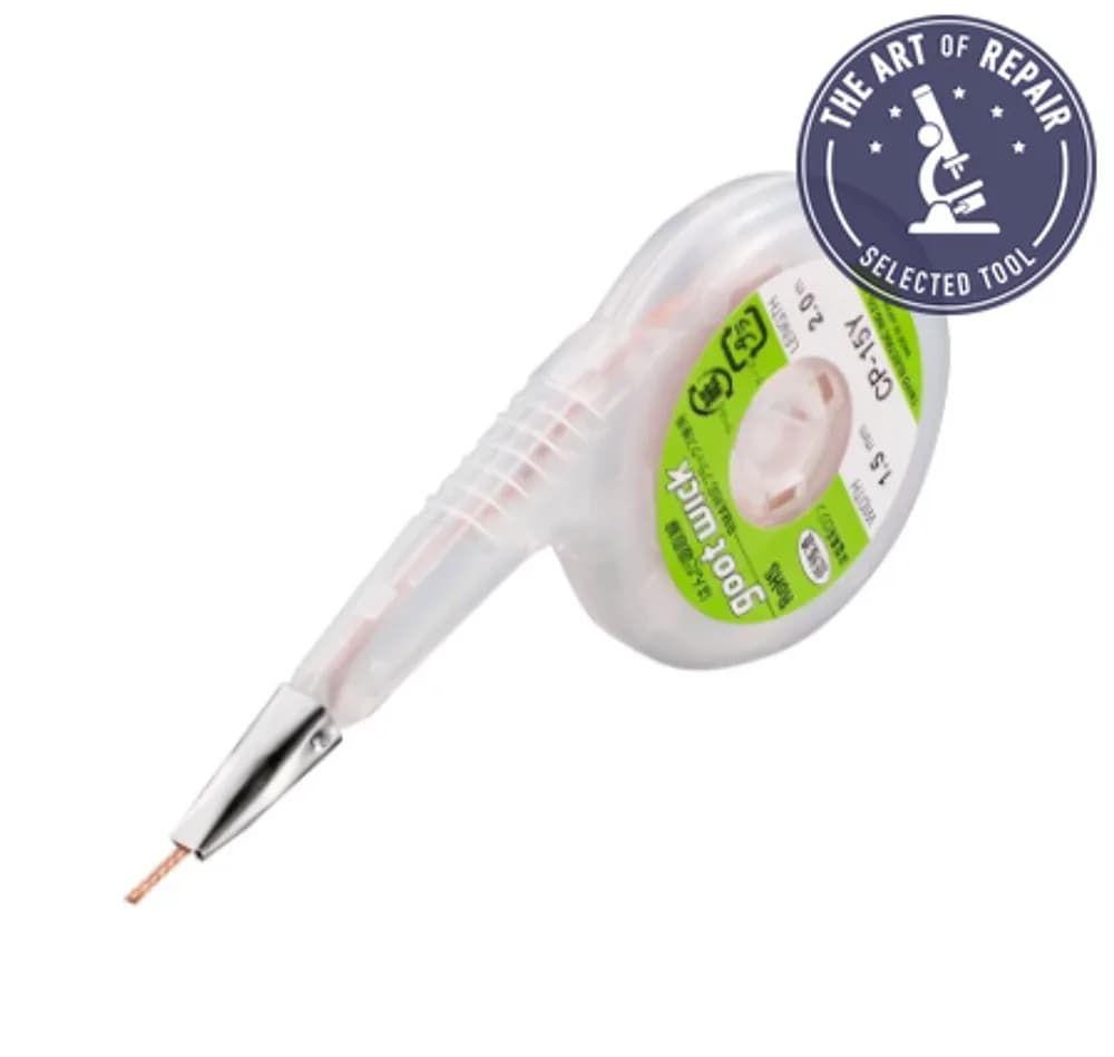 GOOT Wick Dispenser Suction Tin With Stainless Steel Mouth (CP-15Y Width: 1.5 mm)