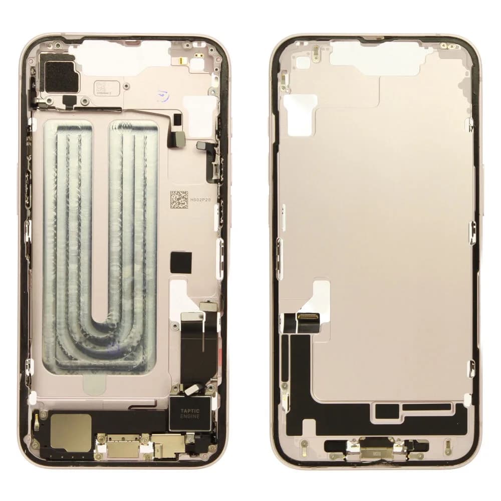 Middle frame incl. small parts iPhone 17e - Pulled B - Pink