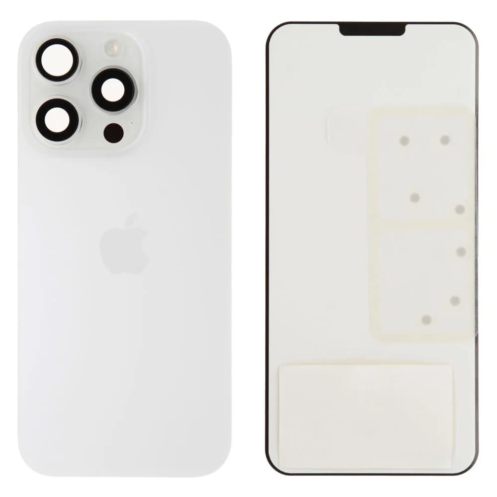 Back glass Apple iPhone 16 Pro - Original - White Titanium