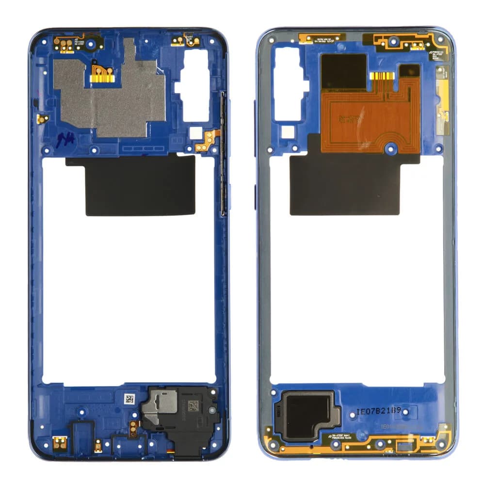 Middle frame incl. speaker Samsung Galaxy A70 - Original - Blue