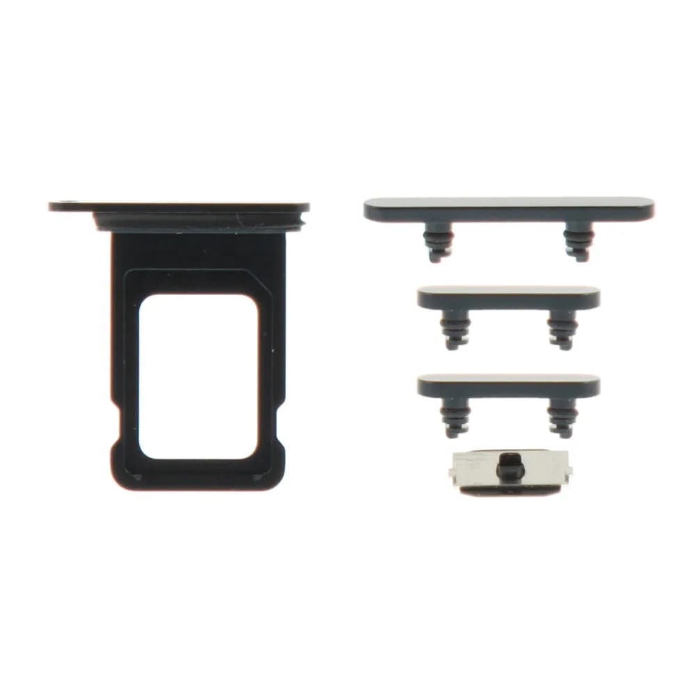 Keyset incl. SIM card tray iPhone 14 - Pulled - Black