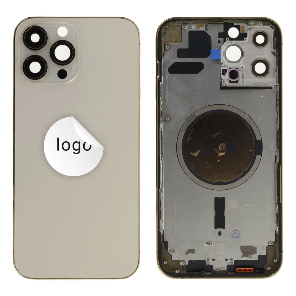 Rear cover excl. small parts iPhone 13 Pro Max - Pulled A - Gold