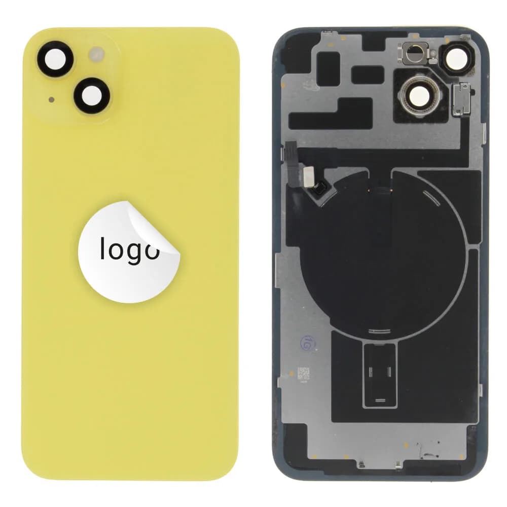 Back glass iPhone 14 Plus - Pulled A - Yellow