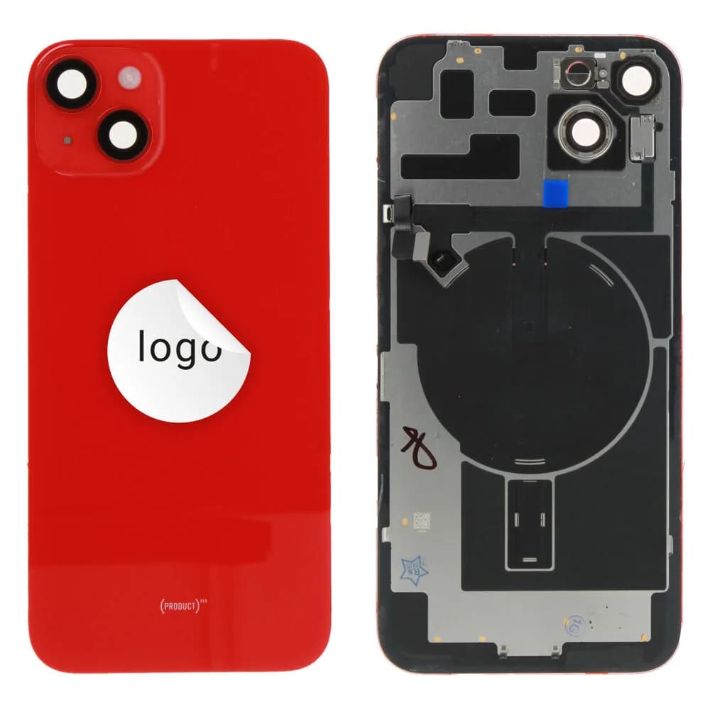 Back glass iPhone 14 Plus - Pulled A - Red