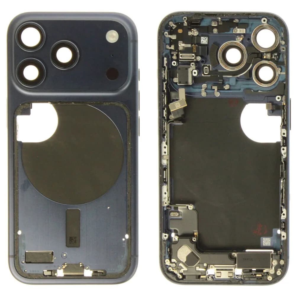 Middle frame incl. small parts iPhone 17 Pro - Pulled C - Dark Blue