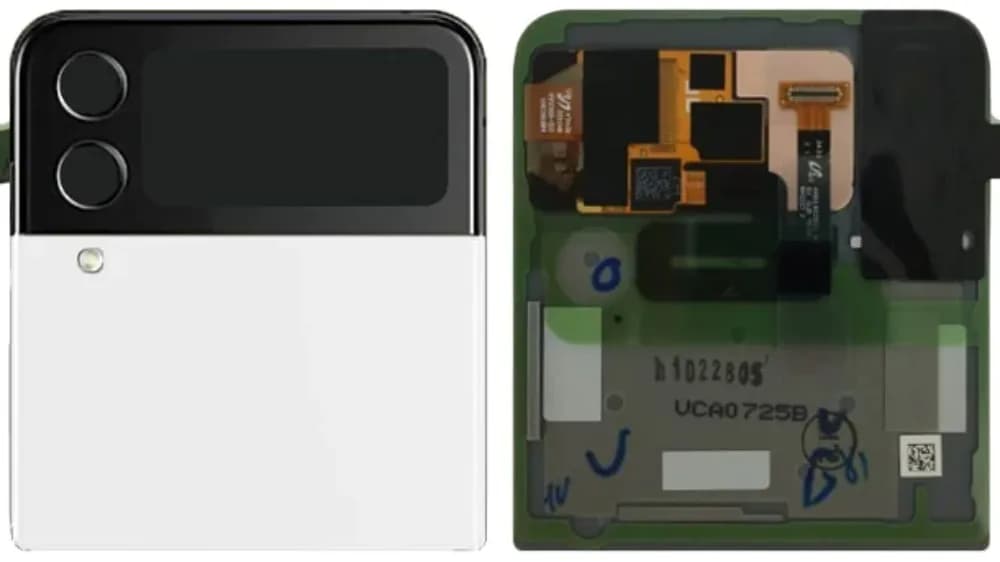 Outer display Samsung Galaxy Z Flip4 - Original - White