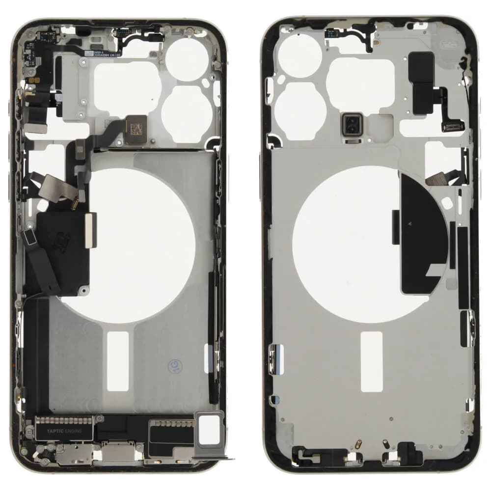 Middle frame incl. small parts iPhone 15 Pro Max - Pulled B - White