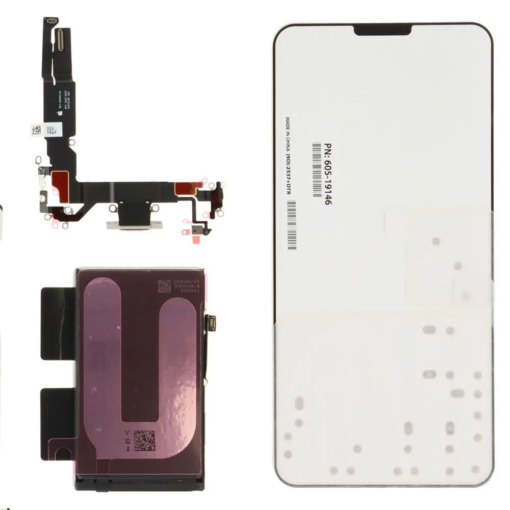 Dock connector incl. battery Apple iPhone 17 - Original - White