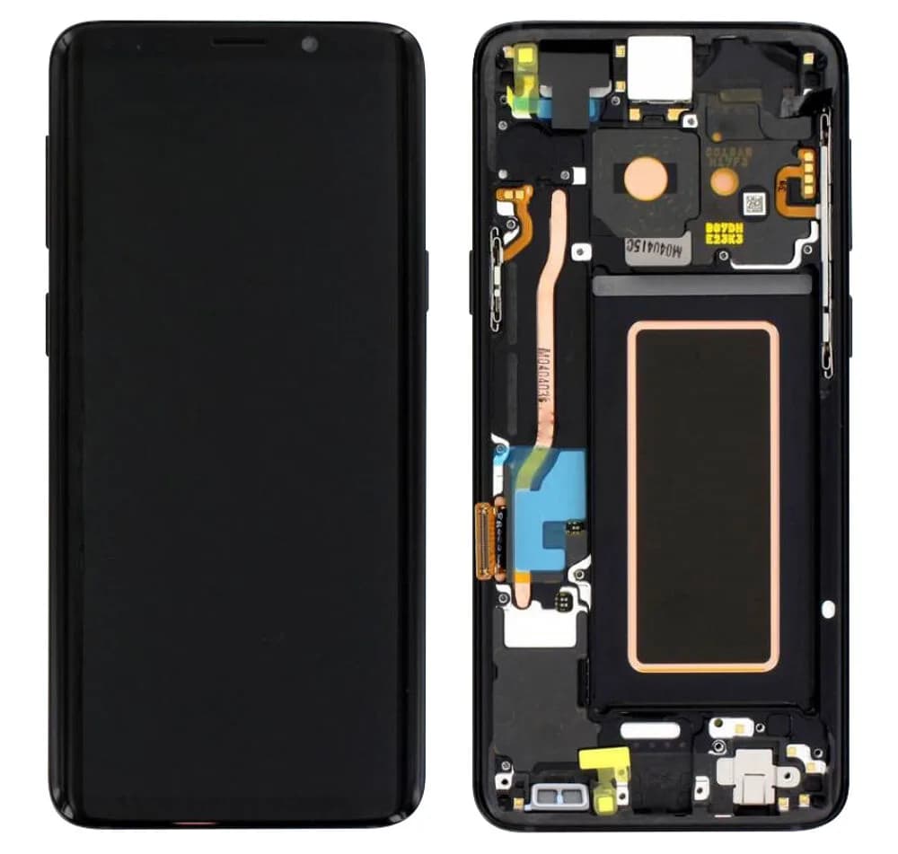 Display excl. adhesive Samsung Galaxy S9 - Original - Black