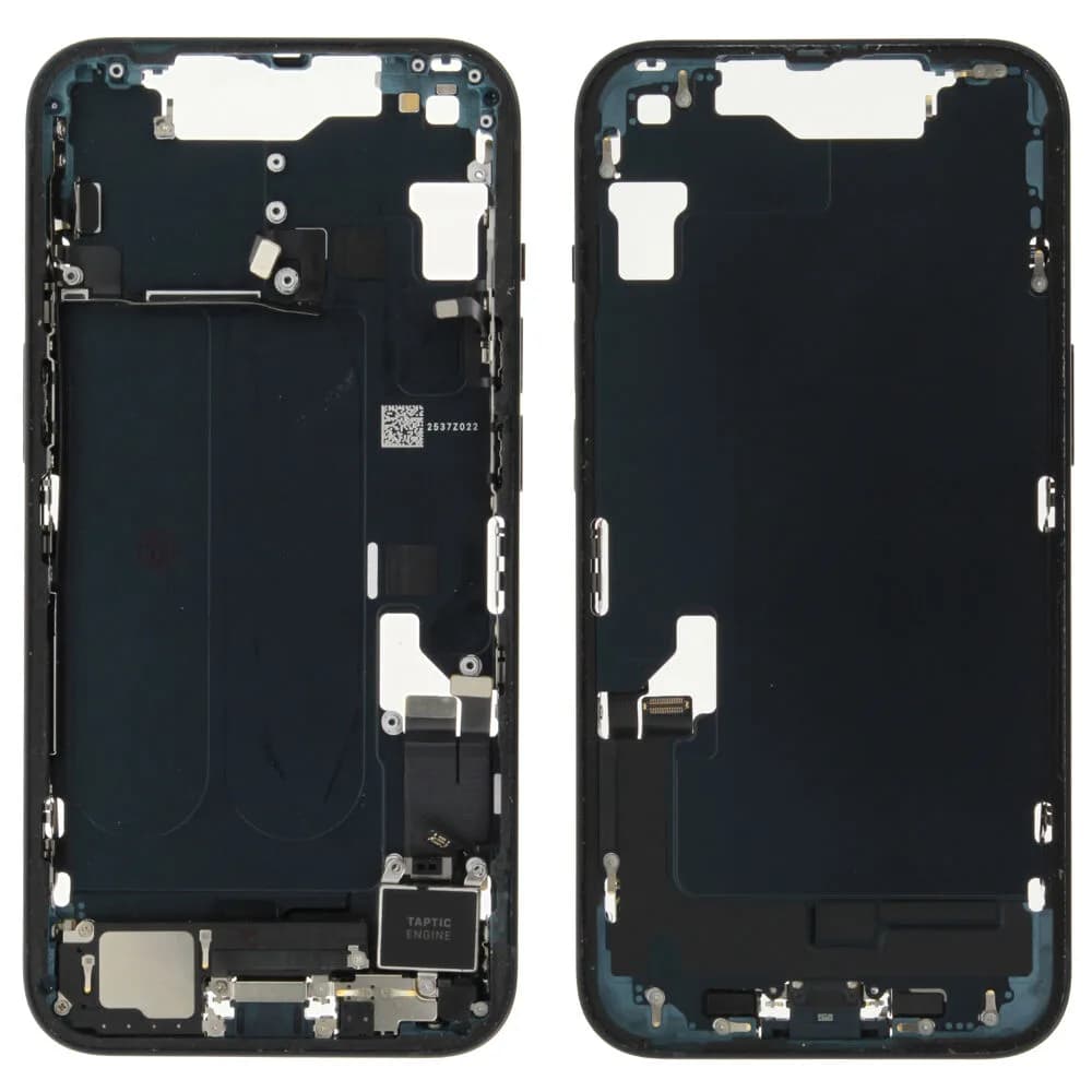Middle frame incl. small parts iPhone 14 - Pulled C - Black