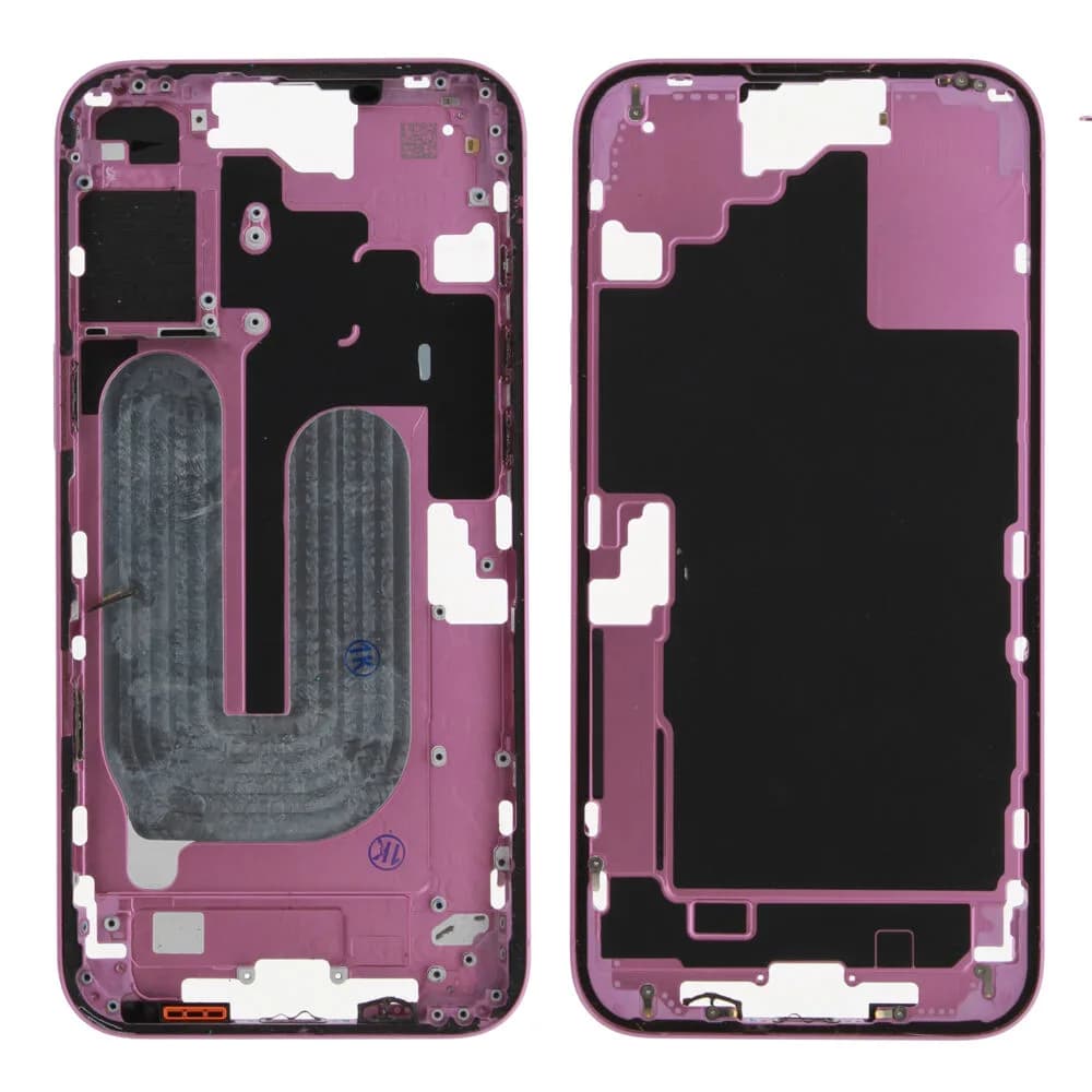 Middle frame iPhone 16 Plus excl. small parts - Pulled A - Pink