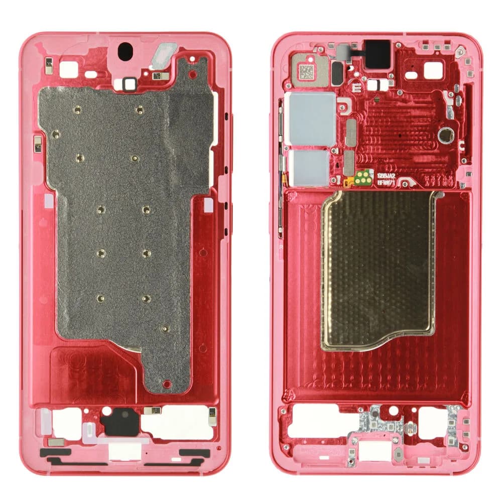 Middle frame Samsung Galaxy S25 - Original - Coral Red