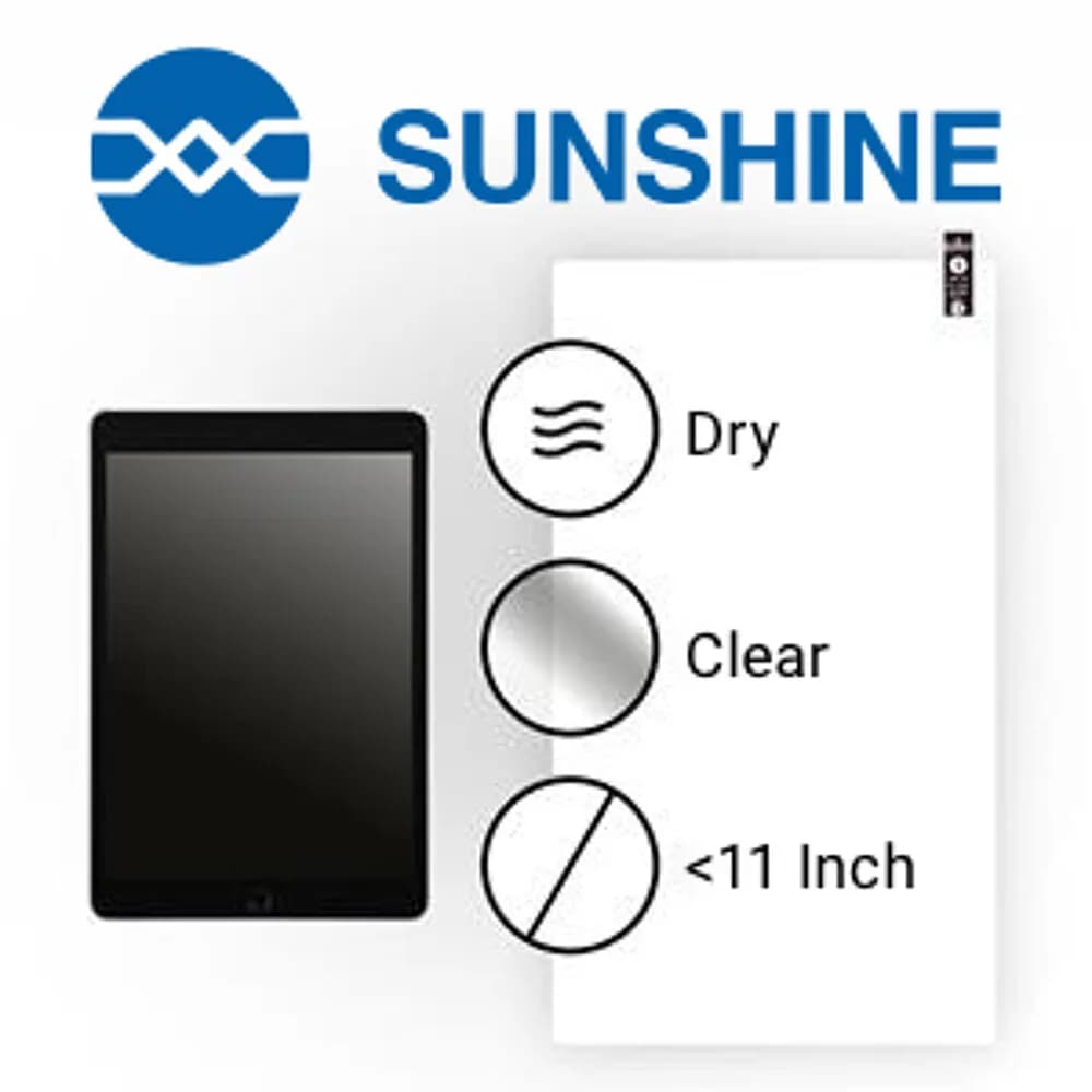 SUNSHINE Film, Clear, Dry, <11" (20 pack)