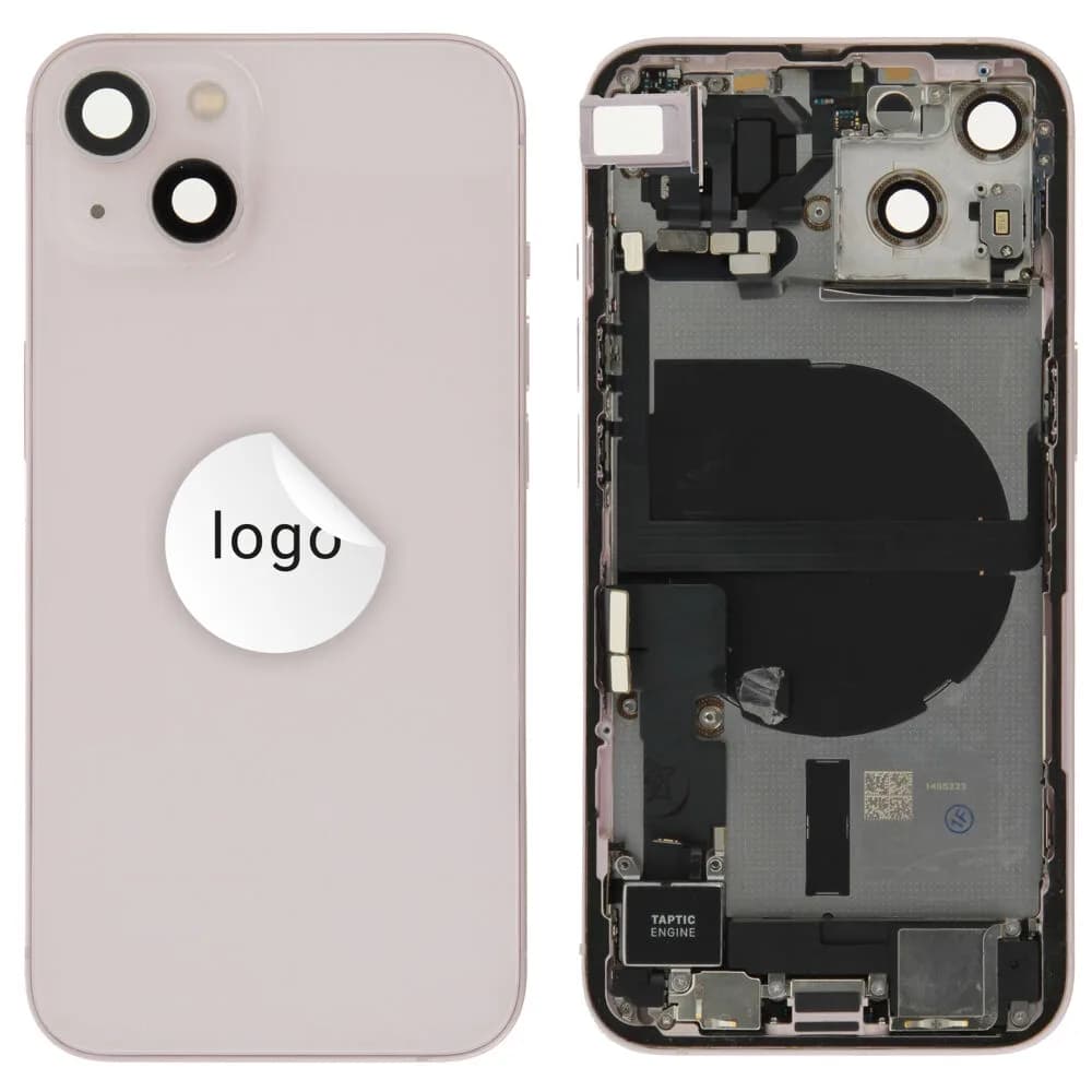 Rear cover incl. small parts iPhone 13 - Pulled C - Pink