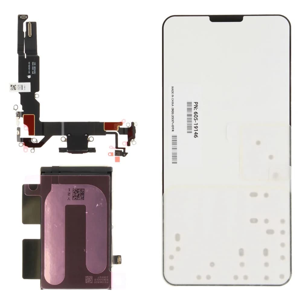 Dock connector incl. battery Apple iPhone 17 - Original - Black
