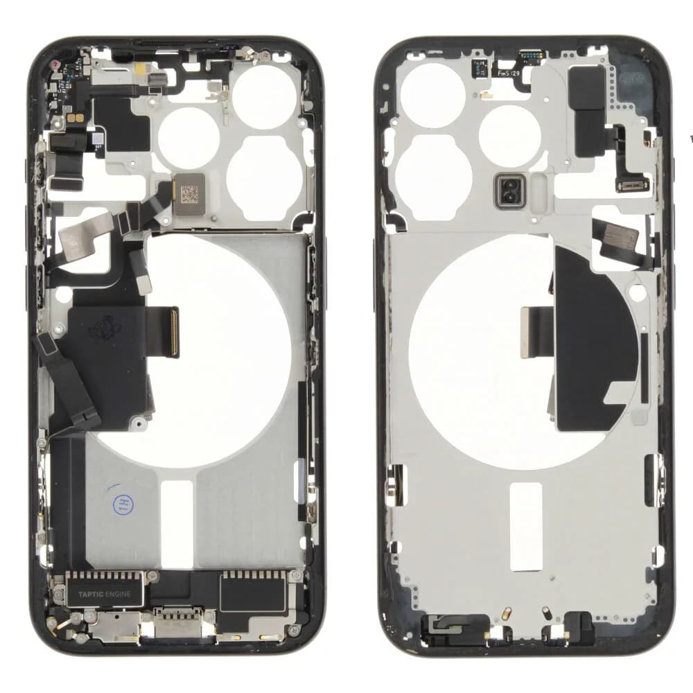 Middle frame incl. small parts iPhone 15 Pro - Pulled B - Blue