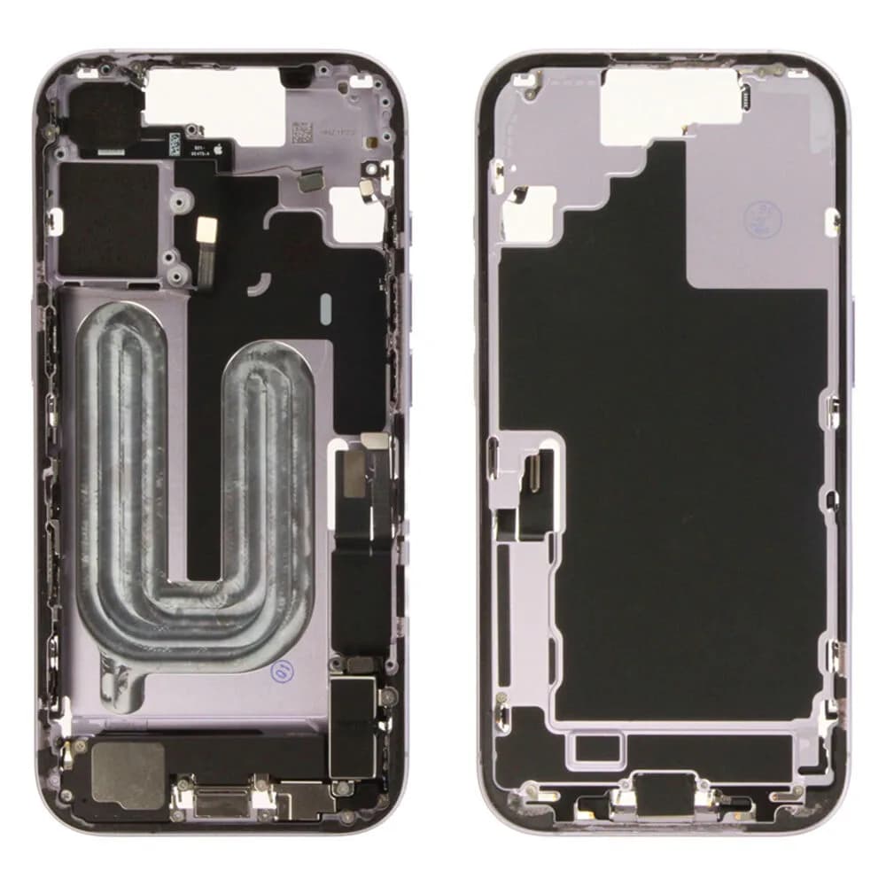 Middle frame incl. small parts iPhone 17 - Pulled C - Purple