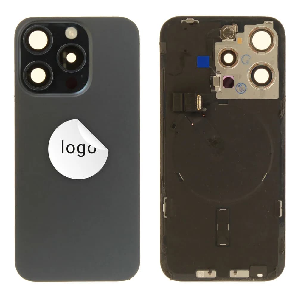 Back glass iPhone 15 Pro - Pulled A - Black