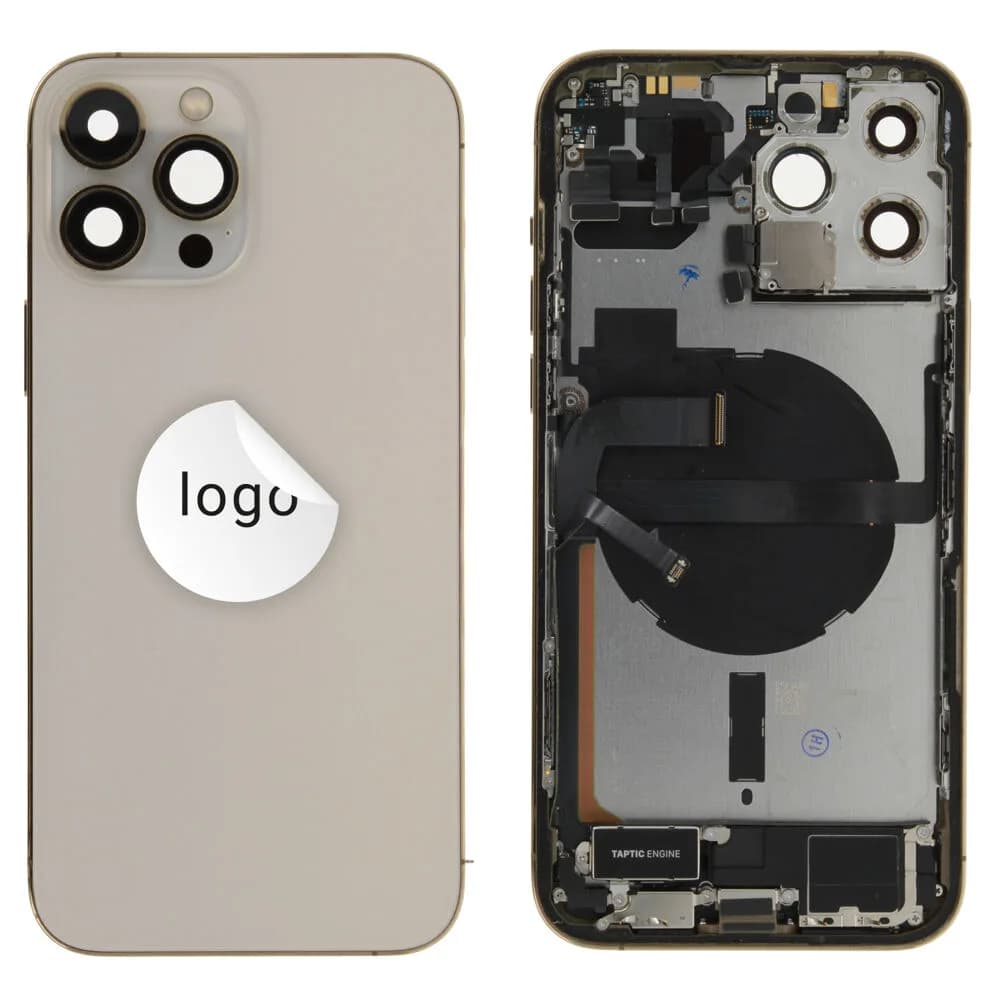 Rear cover incl. small parts iPhone 13 Pro Max - Pulled C - Gold