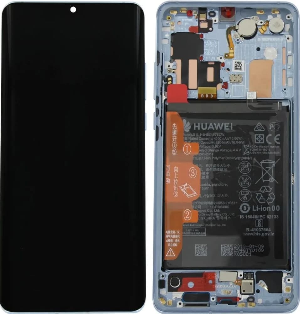 Display incl. battery Huawei P30 Pro / P30 Pro New Edition - Original - Breathing Crystal