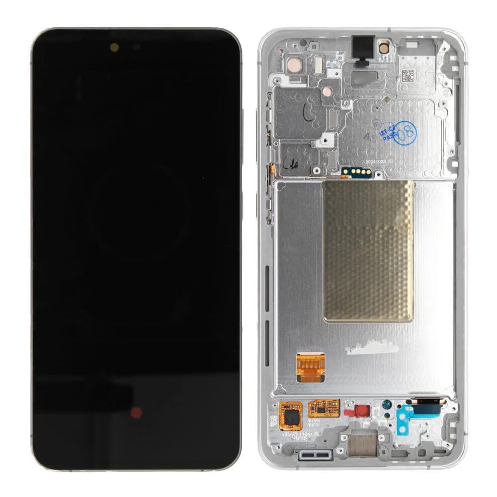 Display incl. pre-assembled frame Samsung Galaxy S24 FE - Original - Silver