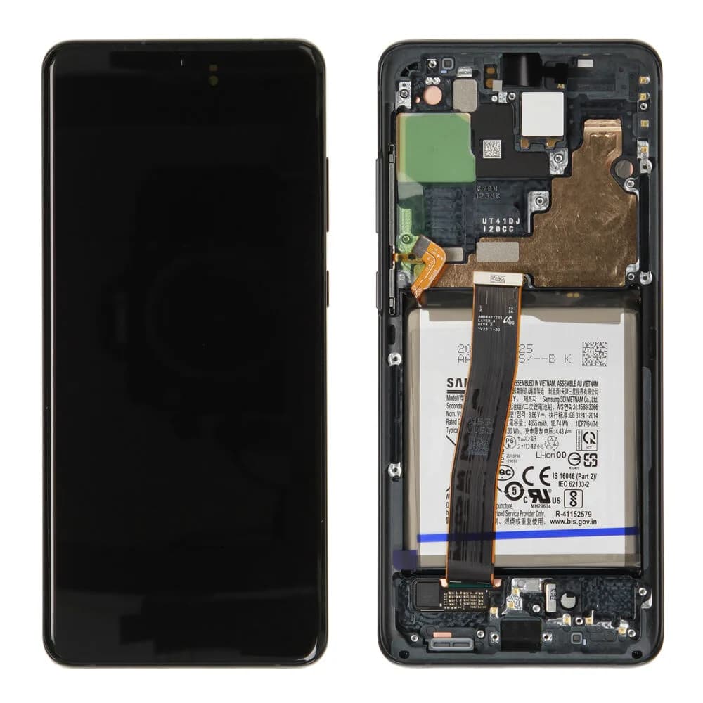 Display incl. battery Samsung Galaxy S20 Ultra - Original - Phantom Black