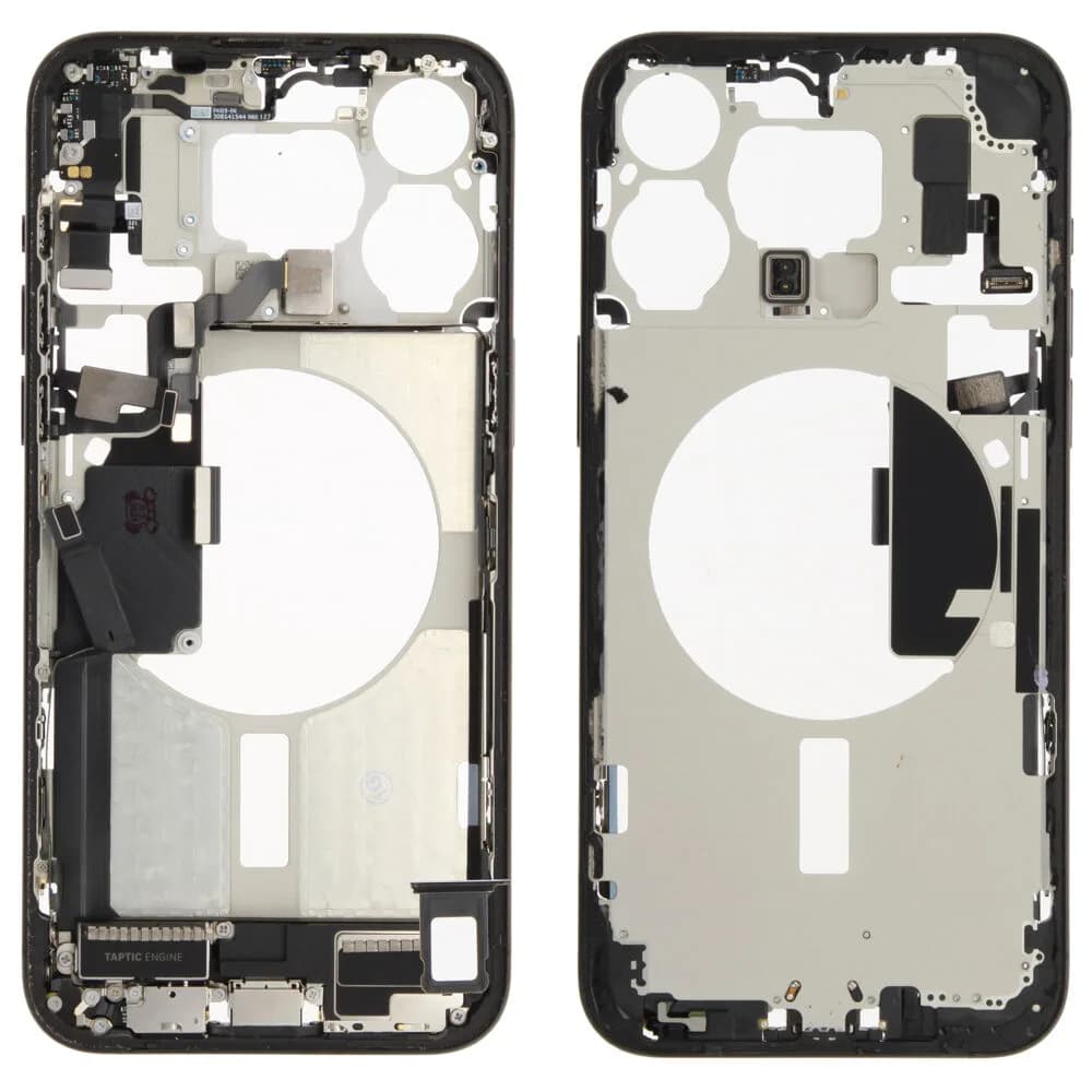 Middle frame incl. small parts iPhone 15 Pro Max - Pulled A - Black